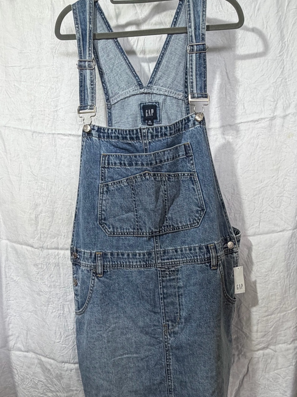 GAP Medium Blue Denim Overall Dress
